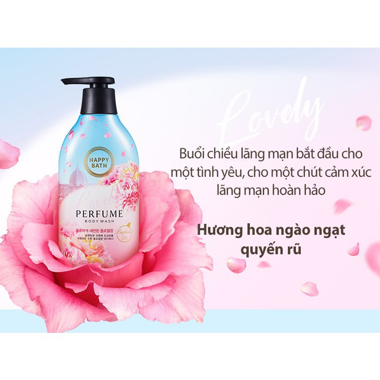 Sữa Tắm HAPPY BATH hương nước hoa thơm mát Perfume Body Wash tại GomiMall