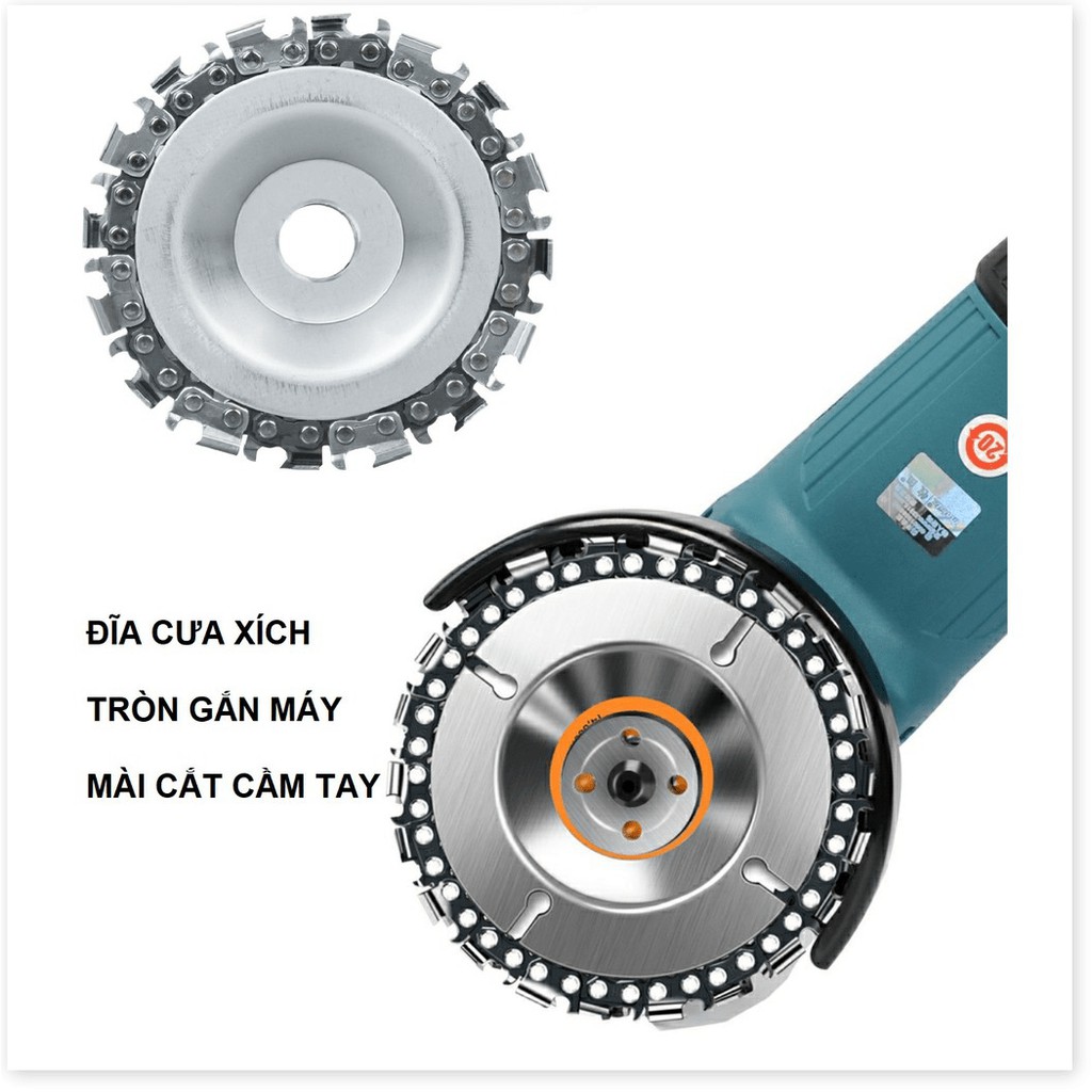 Đĩa Cưa Xích Tròn Gắn Máy Mài Máy Cắt - Lưỡi Cưa Xích Cắt Gỗ - Lưỡi Cắt Tạo Hình Điêu Khắc Gỗ Gắn Máy Mài 1 Tấc 1 Tấc 2