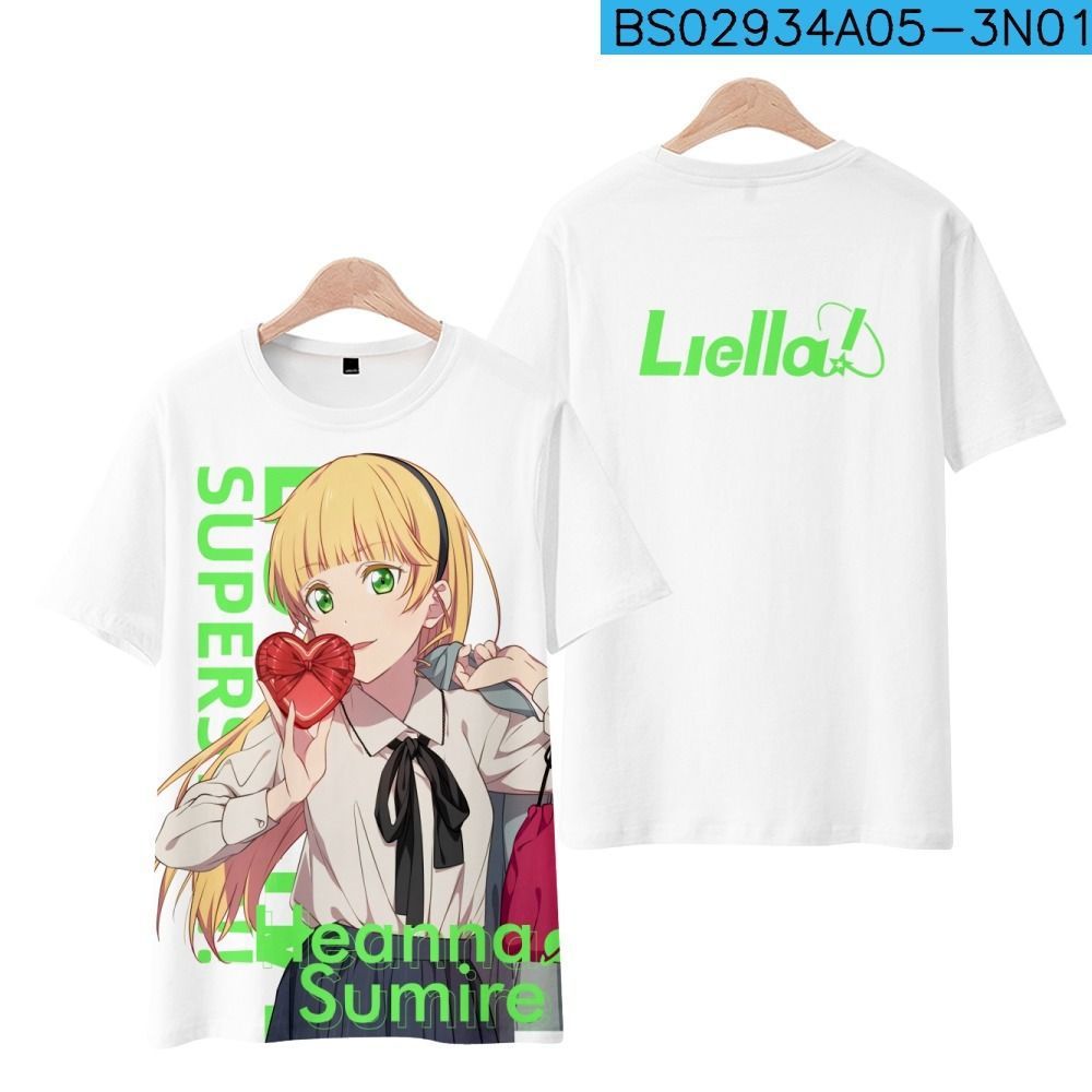 Áo Thun Tay Ngắn In Hình Nhóm Nhạc Ngôi Sao Liella Tang Cocora Chisadu Merchandise