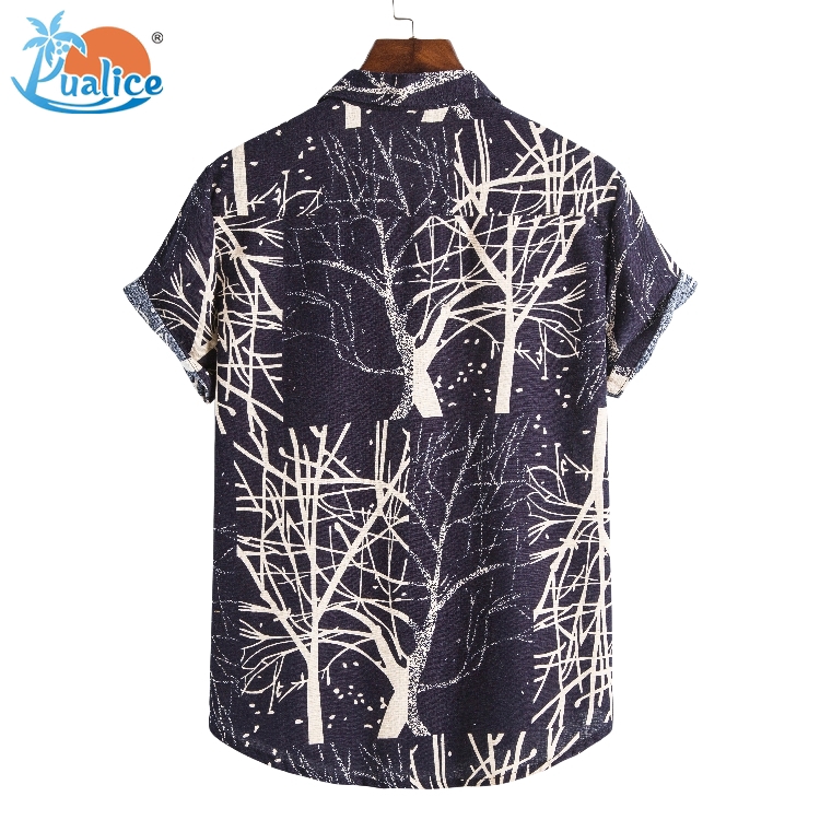 Cotton hemp ethnic style suit collar short sleeve shirt68 | BigBuy360 - bigbuy360.vn