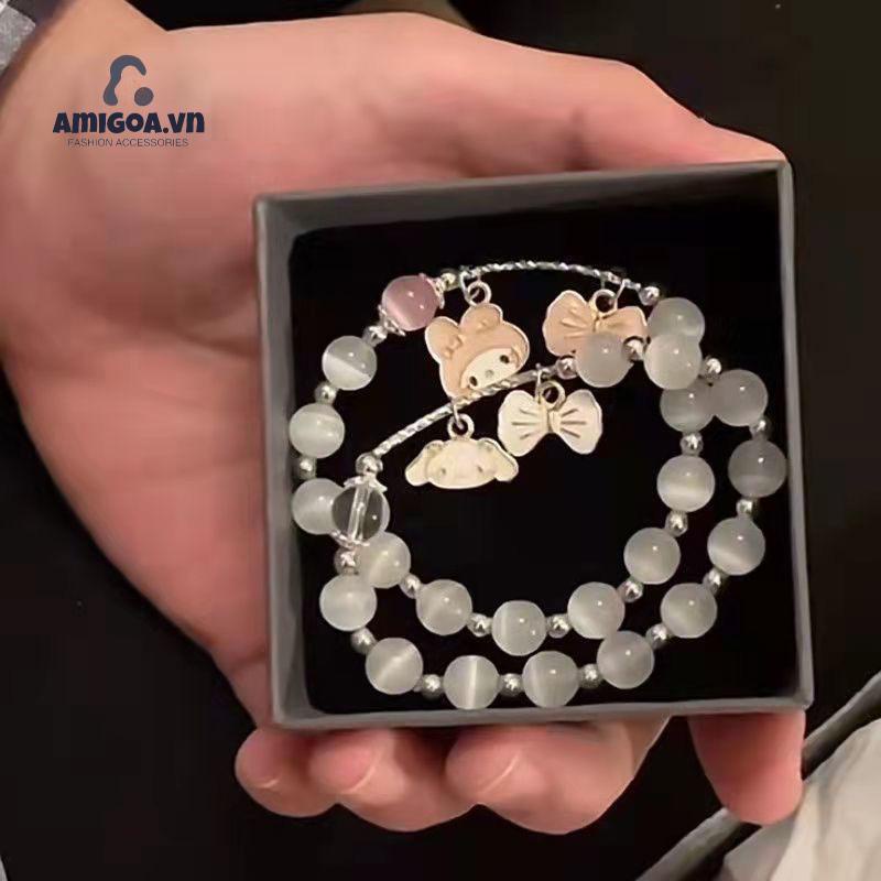 ✨✨ Vòng Tay Đá Mắt Mèo Cinnamon Đơn Giản Đáng Yêu Làm Quà Tặng Cho Bạn Gái