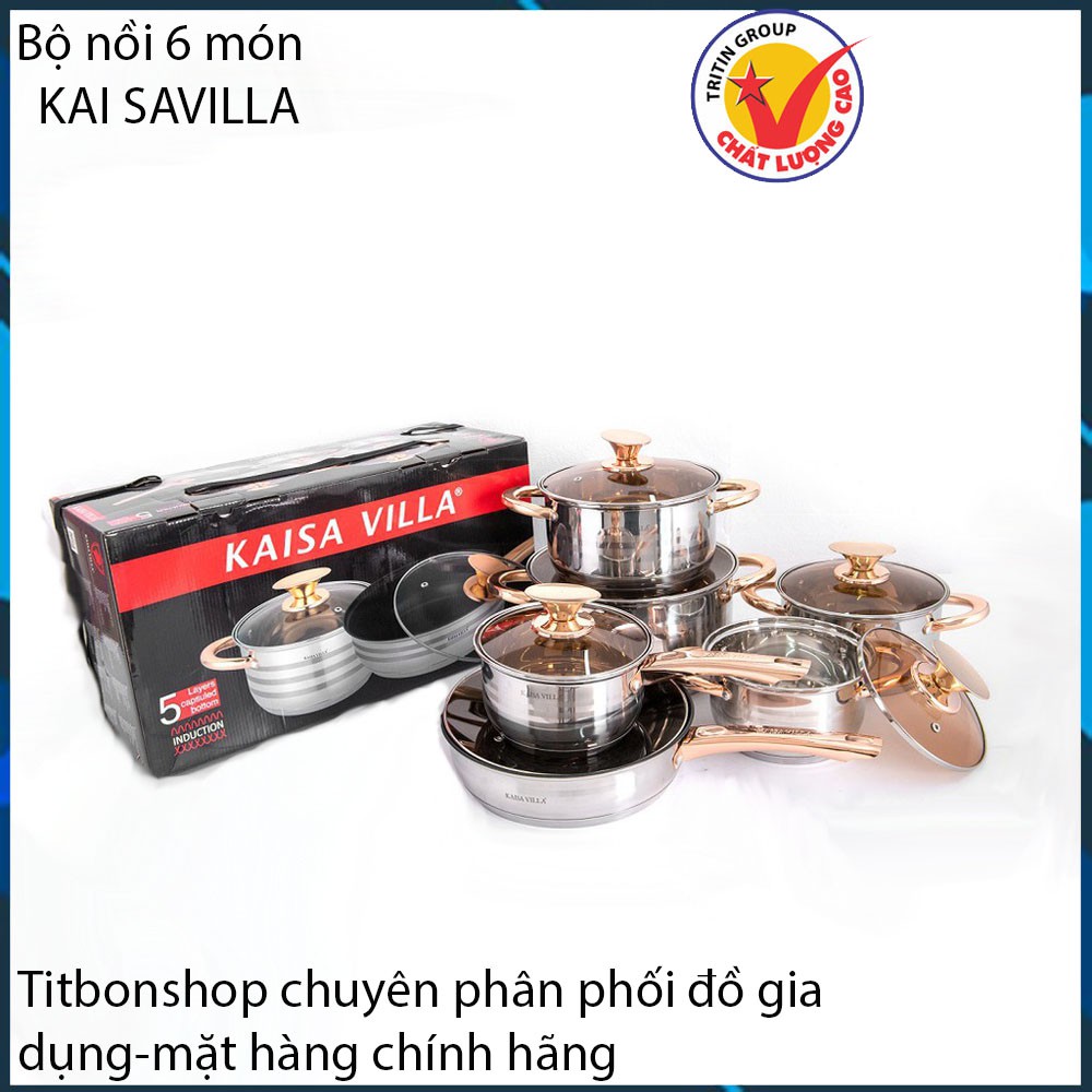 Bộ nồi 6 món-12 chi tiết hàng chính hãng nhập khẩu Đức💥[BẢO HÀNH 1 NĂM]