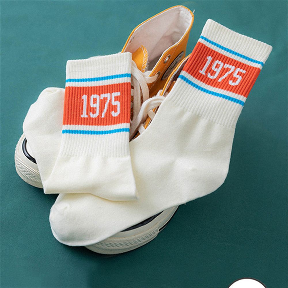 Vớ Thể Thao Kẻ Sọc Thời Trang Phong Cách Hàn Quốc Cho Nam Và Nữ