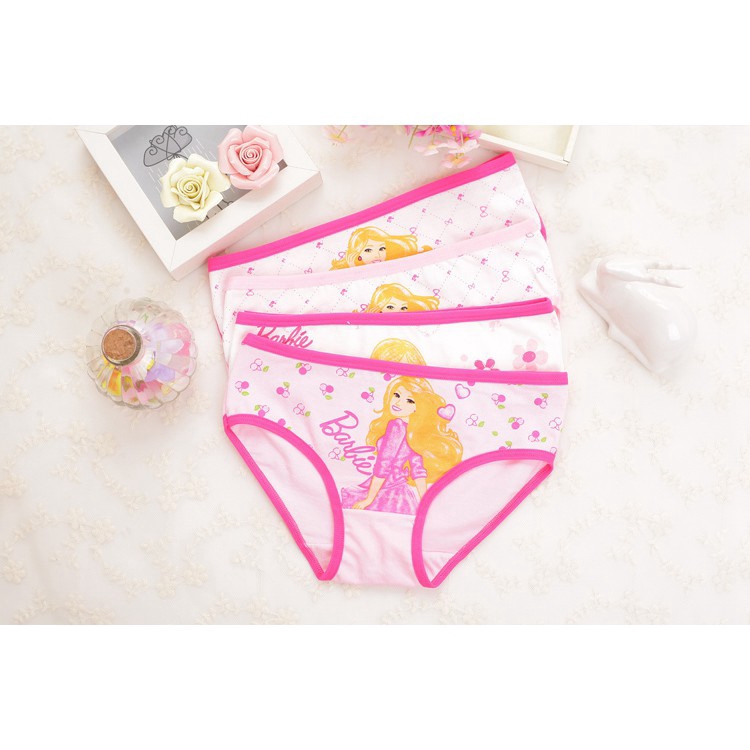 Bộ 3 quần lót in hình hoạt hình xinh xắn dành cho bé gái