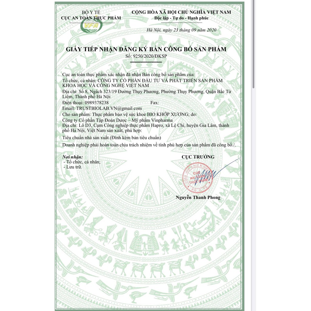 Bio khớp Xương hỗ trợ làm giảm nhức mỏi , cải thiện đau xương khớp , thoái hóa