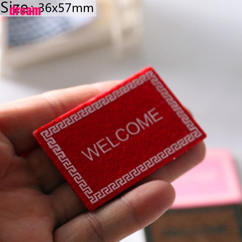 Thảm Lót Sàn Nhà In Chữ / Chữ mini Trang Trí Nhà Búp Bê
