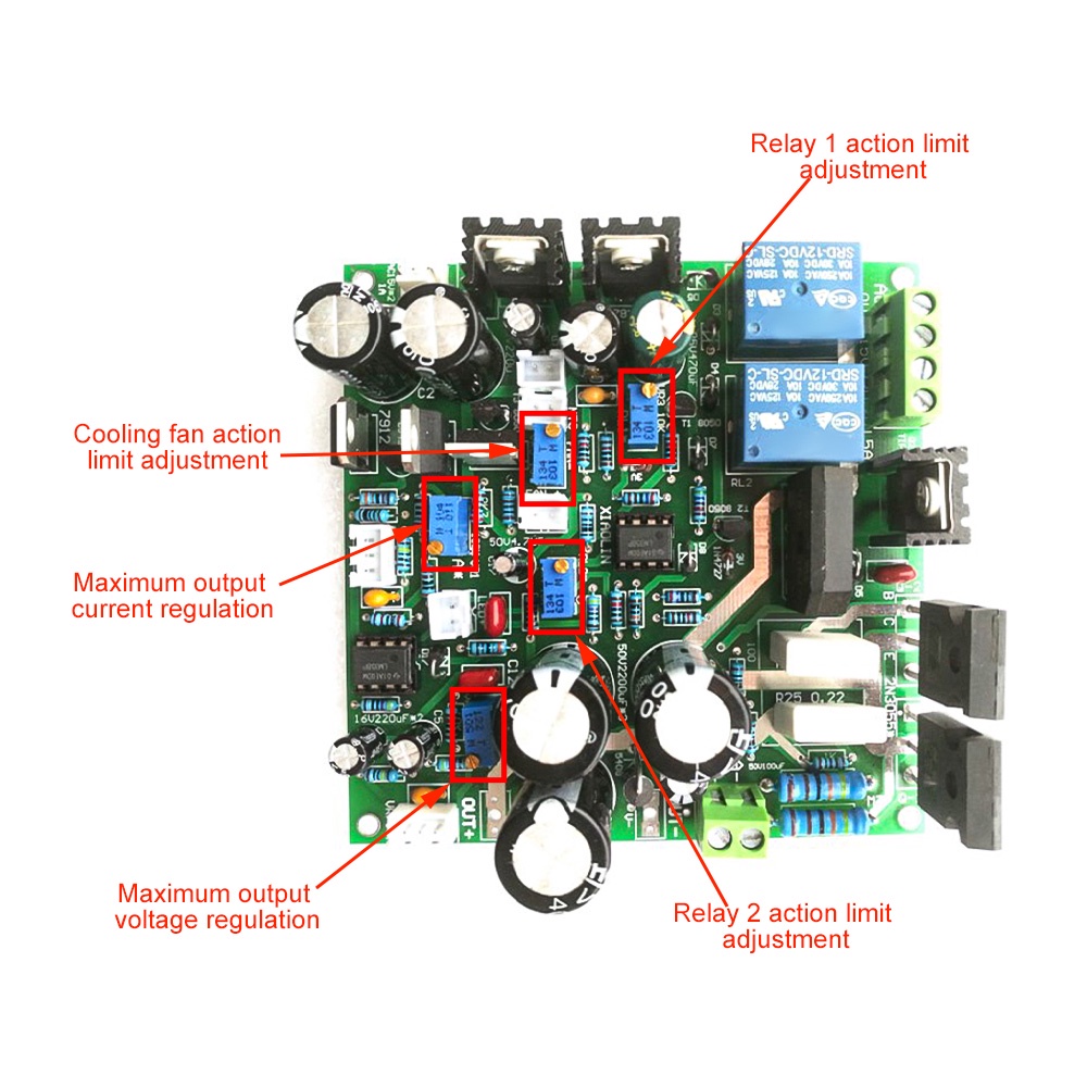 Bảng mạch DIYMORE tự lắp ráp nguồn công nghiệp 0-30V 0-5A