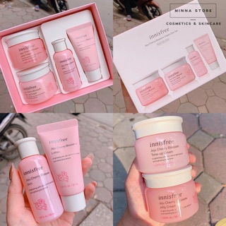 🌸 BỘ DƯỠNG DA INNISFREE CHERRY BLOSSOM CREAM DOU SET 🌸