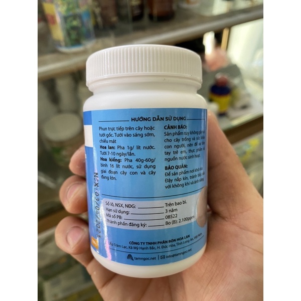 Super Canxi Tám Ngọc (hũ 100gr) chuyên dùng cho Hoa Phong Lan &amp; Hoa Kiểng