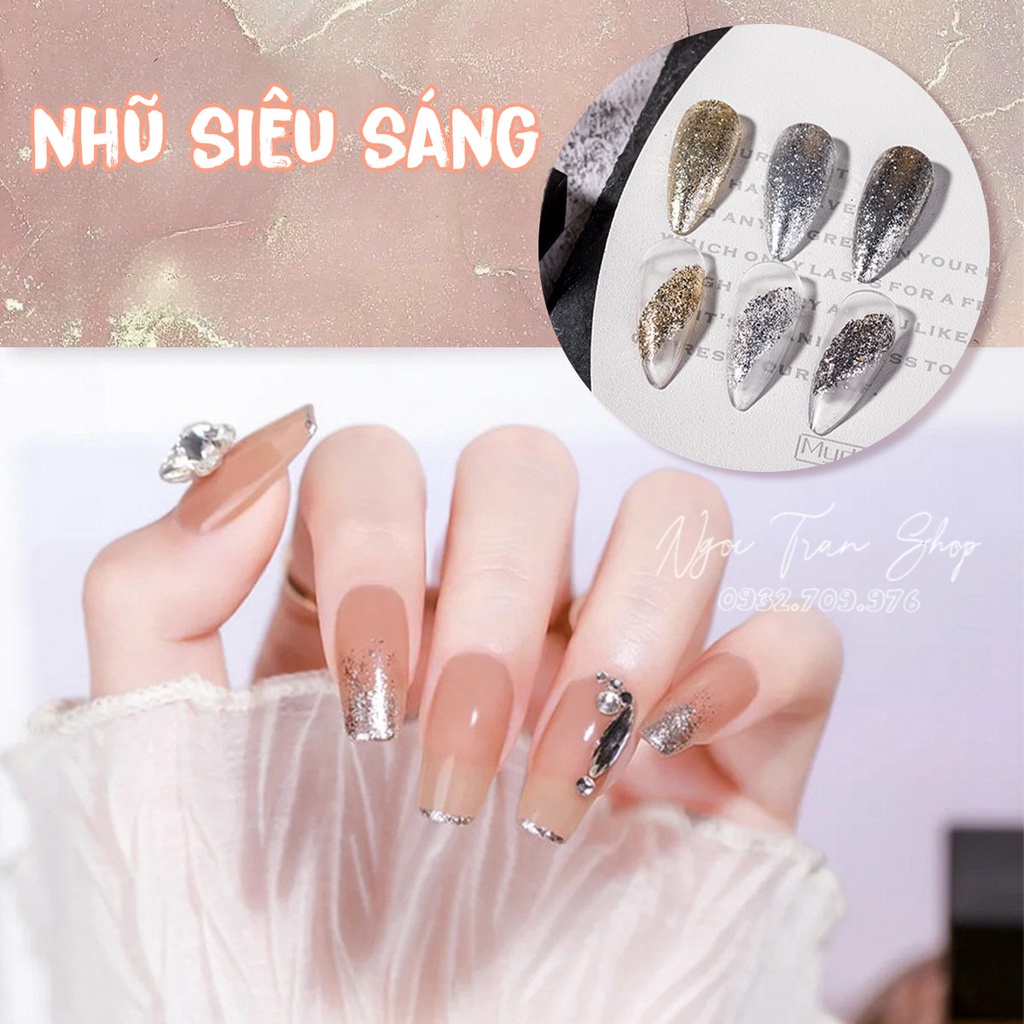 Gel Vẽ Siêu Sáng Nhũ Bạch Kim Cao Cấp