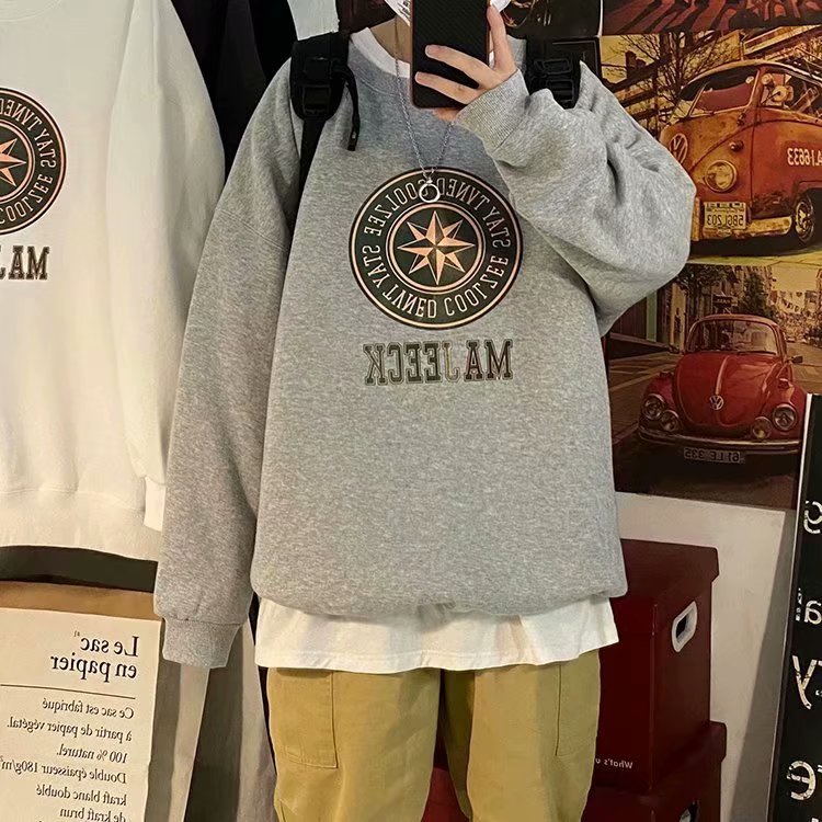 Áo Hoodie Tay Dài Dáng Rộng Thời Trang Cho Nam (Size M-5Xl)