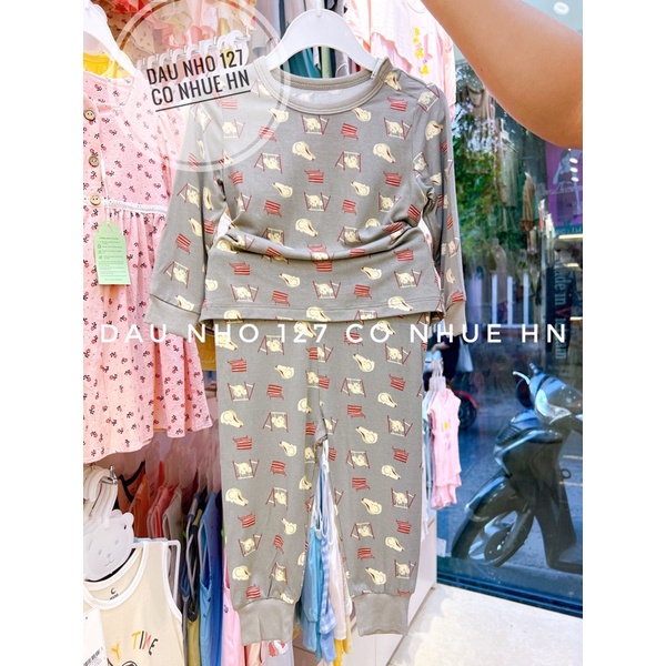 CHAANG Bộ dài tay cài vai cho bé từ 7kg-18kg