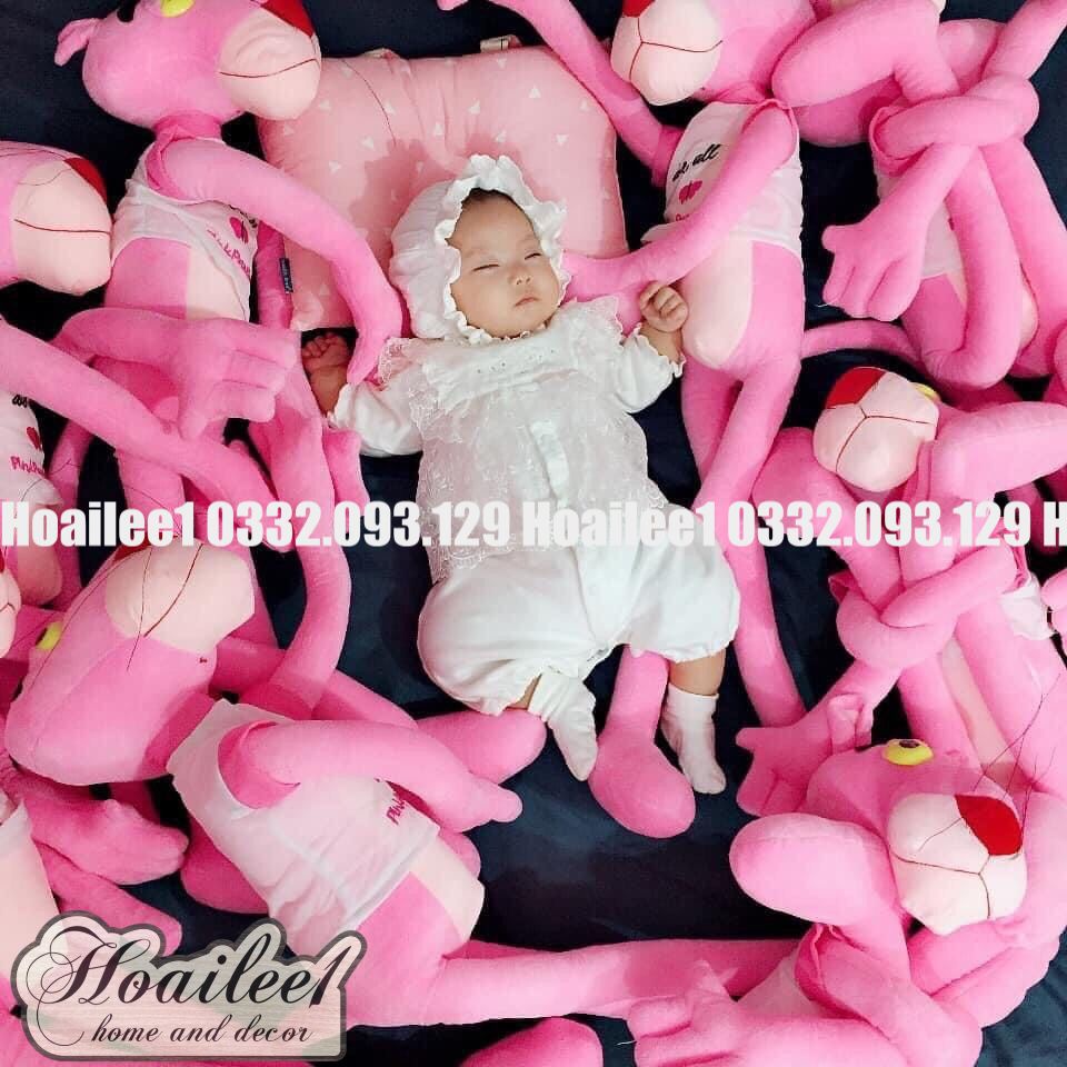 [Mã LIFEXANH03 giảm 10% đơn 500K] Gấu Bông Báo Hồng Pink Panther Ngộ Nghĩnh size 60cm 80cm 100cm 1m 1m3 1m6 1m8