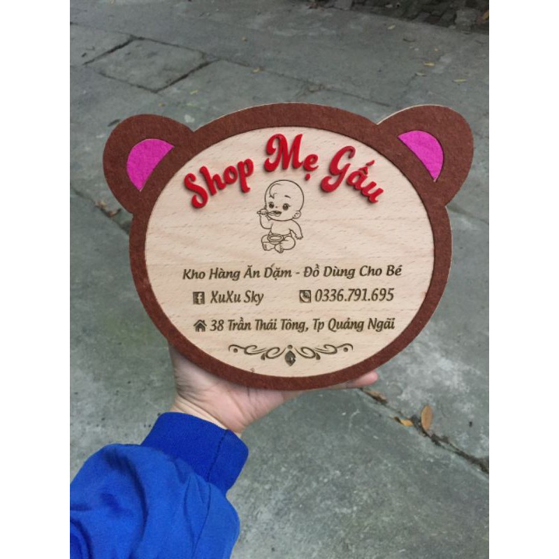 Bảng Gỗ Trang Trí - Khắc Tên Shop, Logo Theo Yêu Cầu - Tuyển CTV