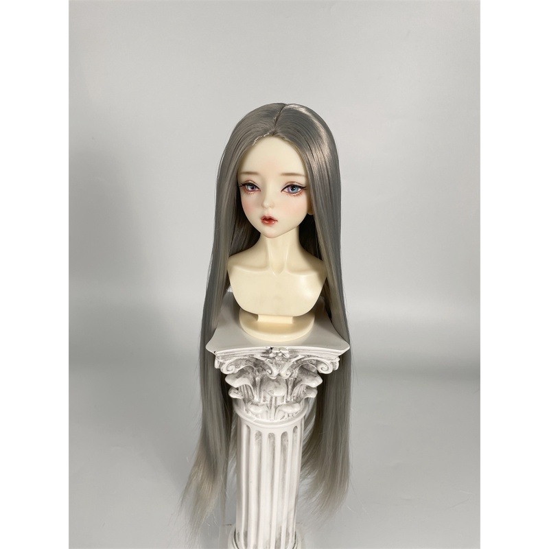 Tóc búp bê BJD - Tơ silk- Kiểu dài 2 mái 1/3