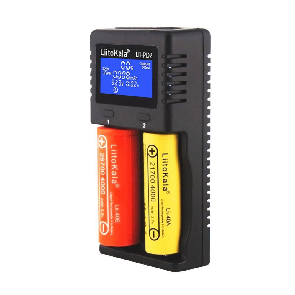 Bộ Sạc Pin Liitoka Lii-PD2 Cho Pin 18650 26650 21700 AA AAA 3.7V/3.2V/1.2V/ lithium NiMH N2U8