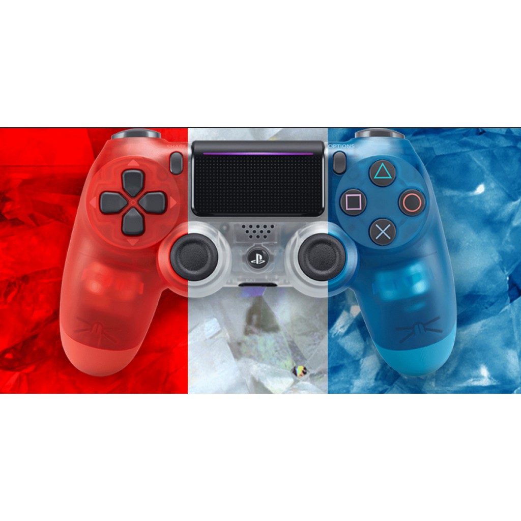 Tay Cầm PS4 Slim Pro DualShock 4 màu Trắng Trong CH Full Box New Seal 100%