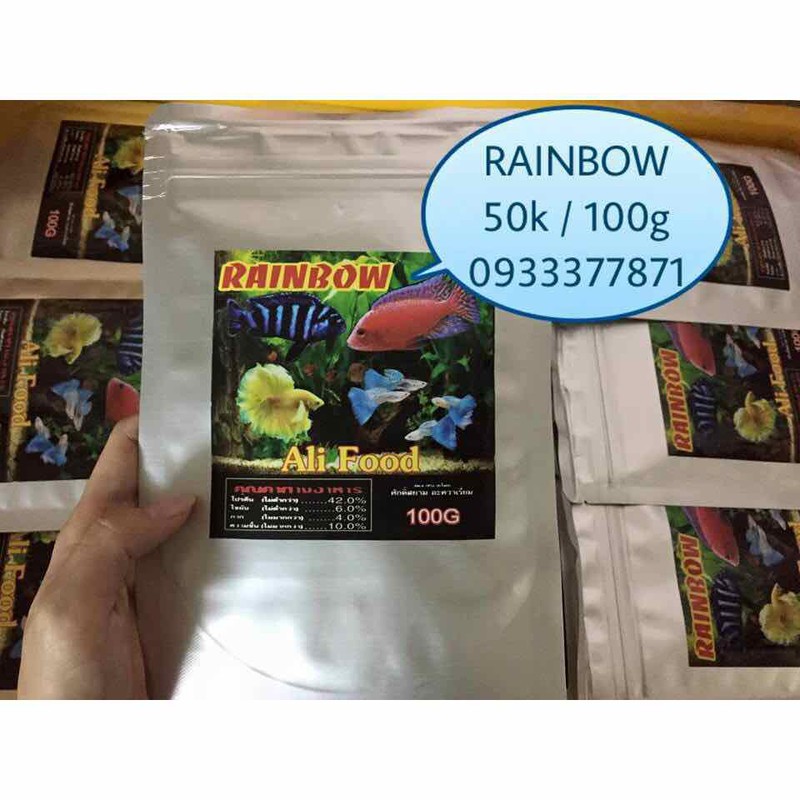 Thức Ăn Rainbow Lên Màu Cho Cá Ali và các loại cá cảnh - HÀNG CÔNG TY