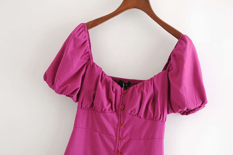 Đầm midi màu trơn phong cách Âu Mỹ thời trang hè 2020 sành điệu cho nữ Hjh4376 | BigBuy360 - bigbuy360.vn