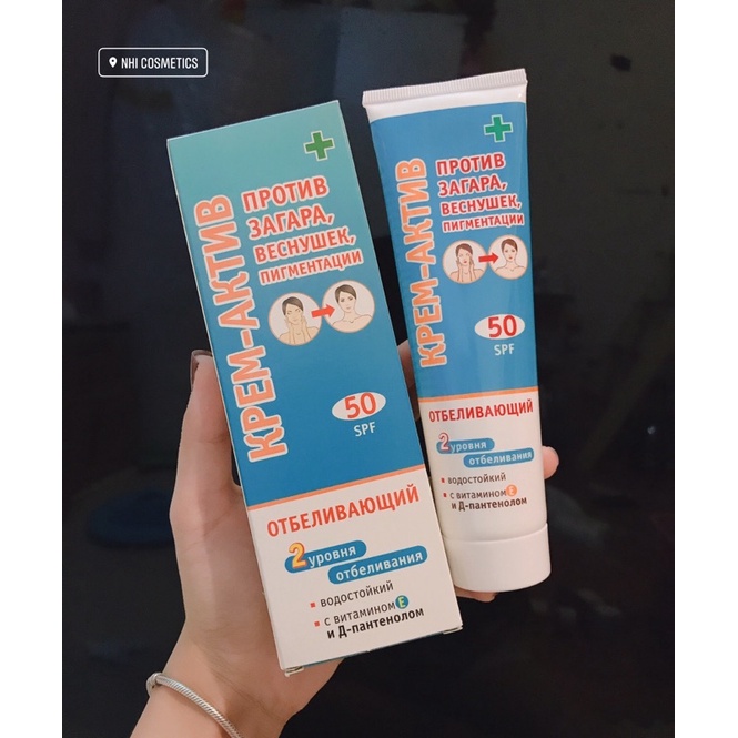 Kem Chống Nắng Nga SPF50 Lên Tone Da