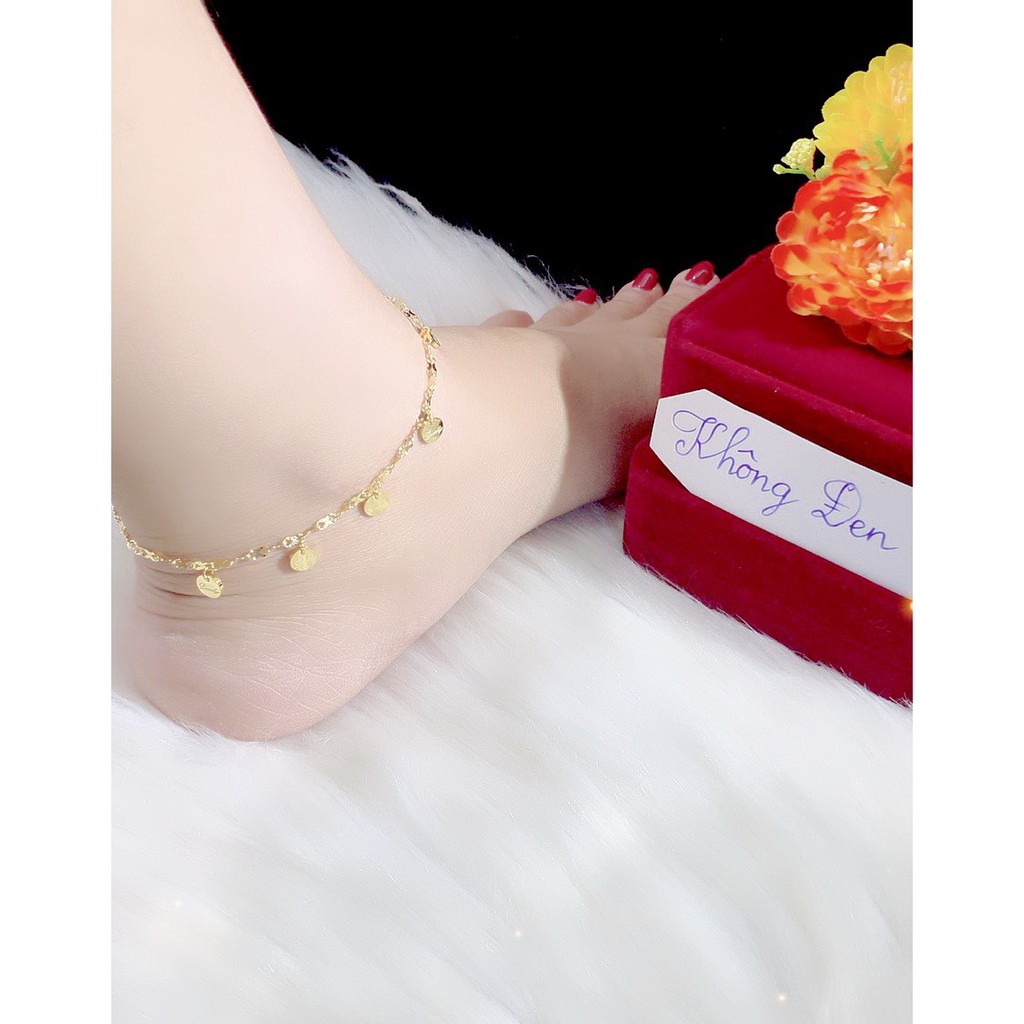 Lắc chân nữ titan mạ 18k cao cấpP626