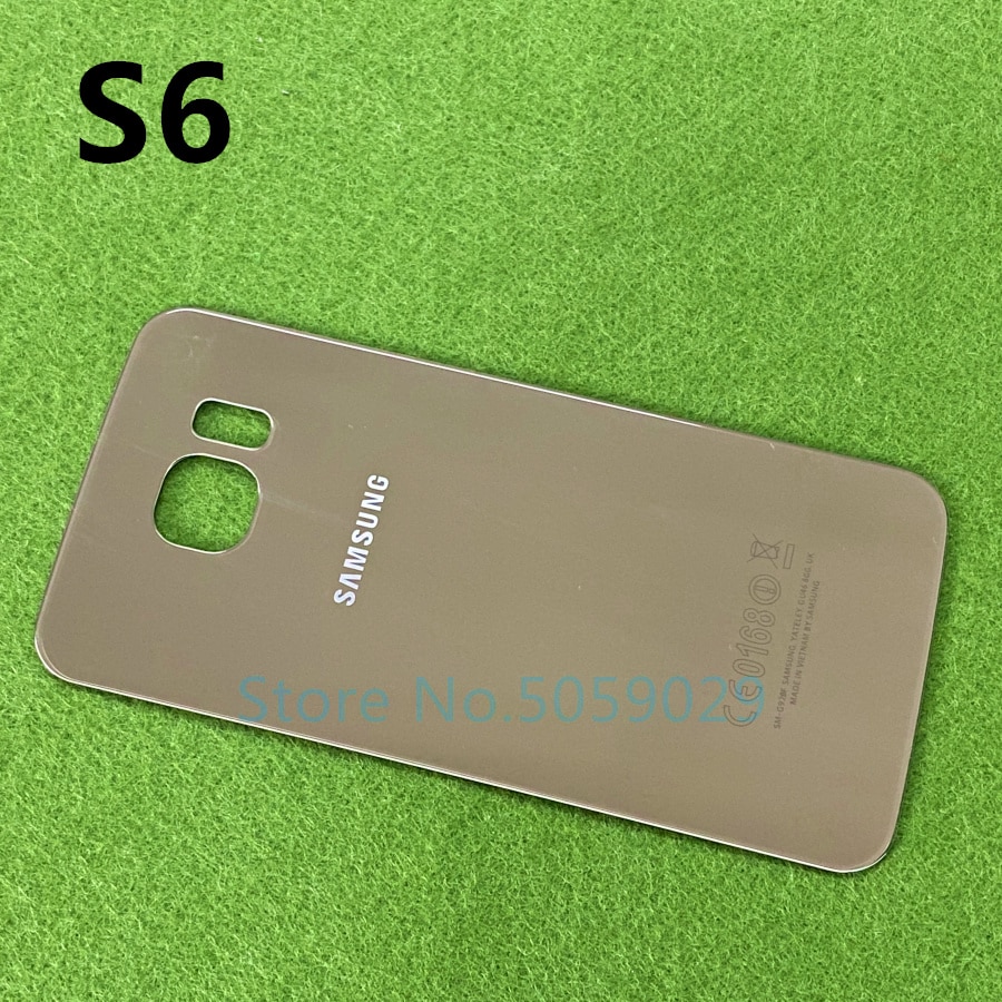 Ốp lưng kính mặt kính phía sau che pin cho Samsung Galaxy S6 Edge S6 S6+ S6 Edge Plus G925 G925F G920 G920F G928 G928F