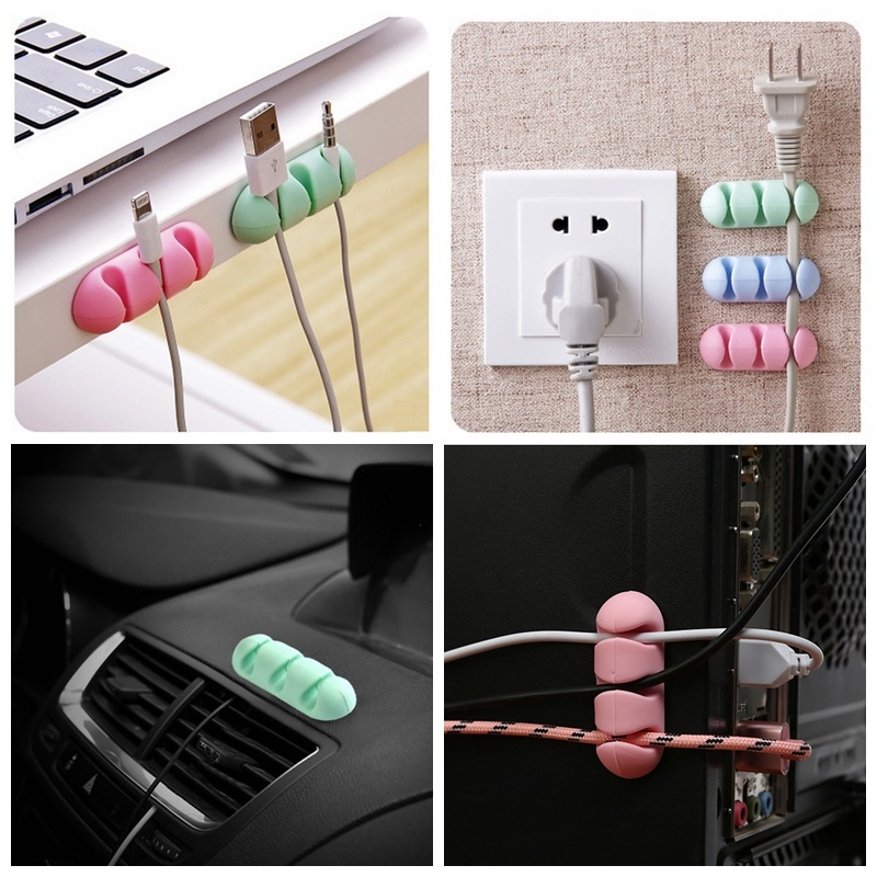 Set 2 Dụng Cụ Cố Định Dây Cáp Gọn Gàng Tiện Lợi