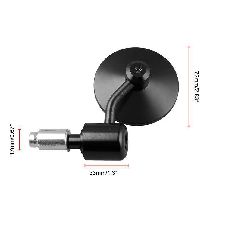 Gương gù tròn CNC cao cấp chuyên mô tô và các loại xe mô tô xe tay ga