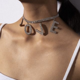 Choker love đính đá