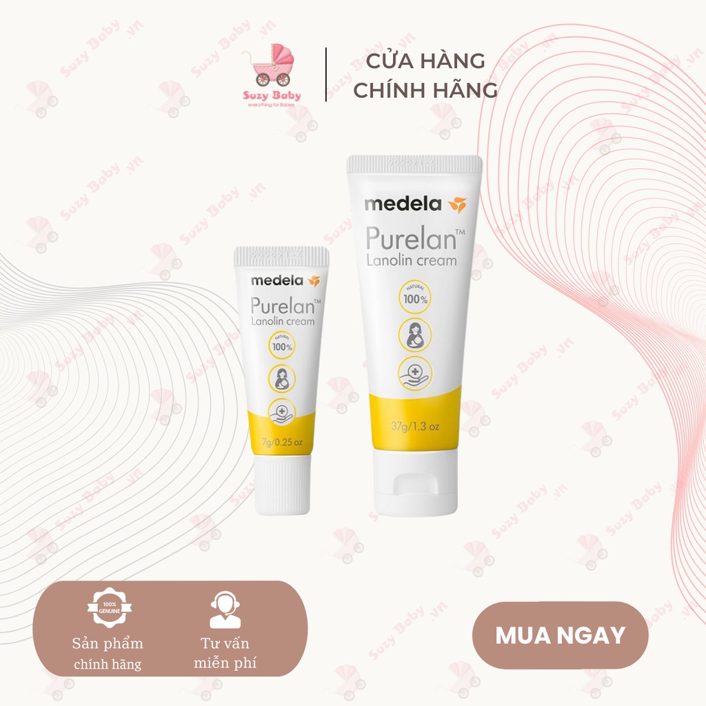 Kem bôi nứt đầu ti, chống nẻ purelan 7g, 37g Suzy Baby