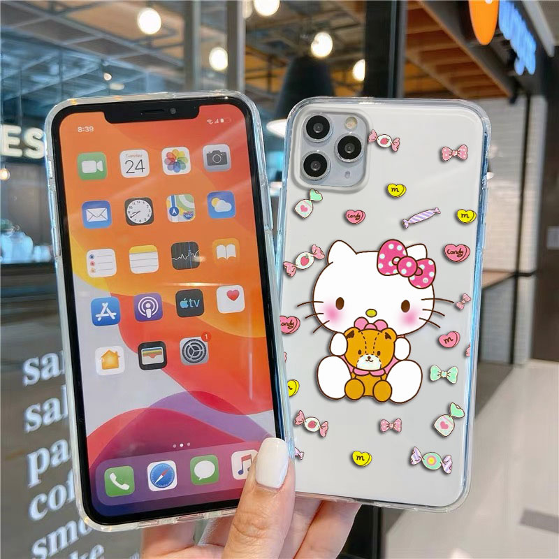 Ốp Lưng Huawei P9 P10 P20 P30 Lite Pro Vỏ Bảo Vệ Vỏ Điện Thoại Mềm HelloKitty