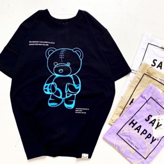 Áo thun Unisex Gấu dạ quang