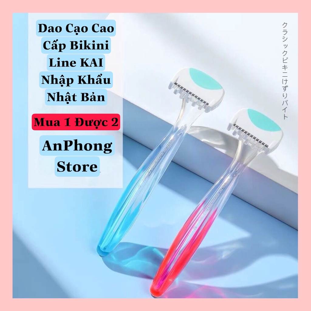 [ Hỏa tốc HCM ] Set 2 dao cạo lông cao cấp Nhật Bikini Line MTG-2B bộ 2 chiếc AnPhong Store Mã 03.