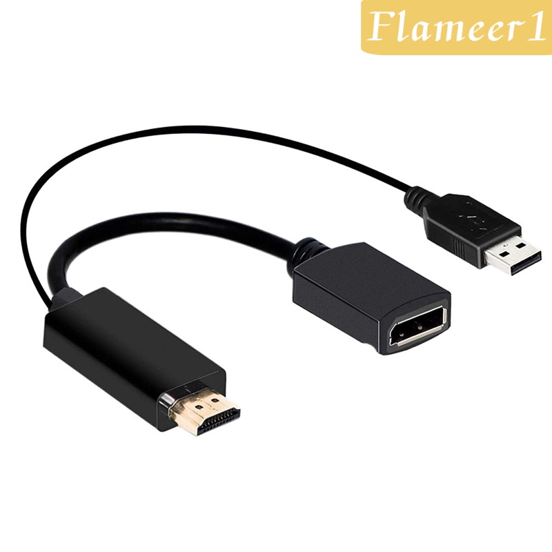 HDMI to DisplayPort Adapter Converter Cable Connector 1080P 4K with USB