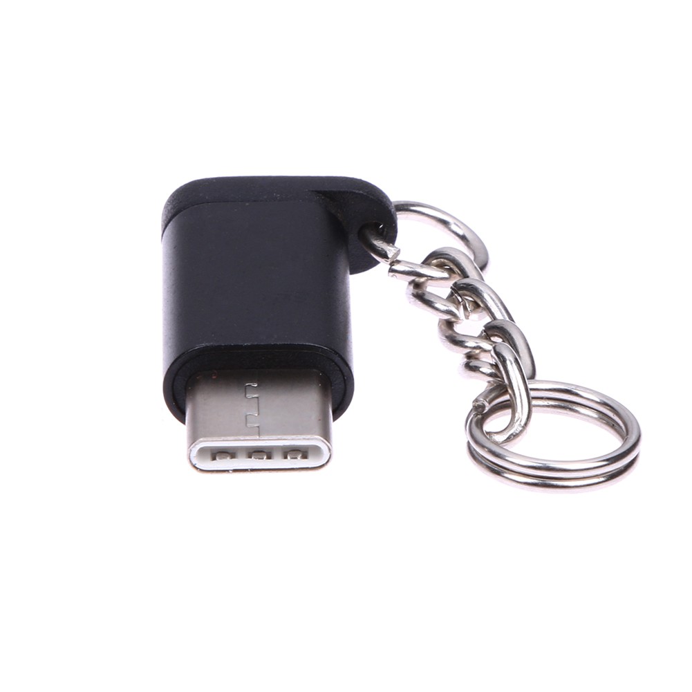 【Rememberme】USB C Type C 3.1 Male to Micro USB 5 Pin Female Data Adapter Converter Keychain