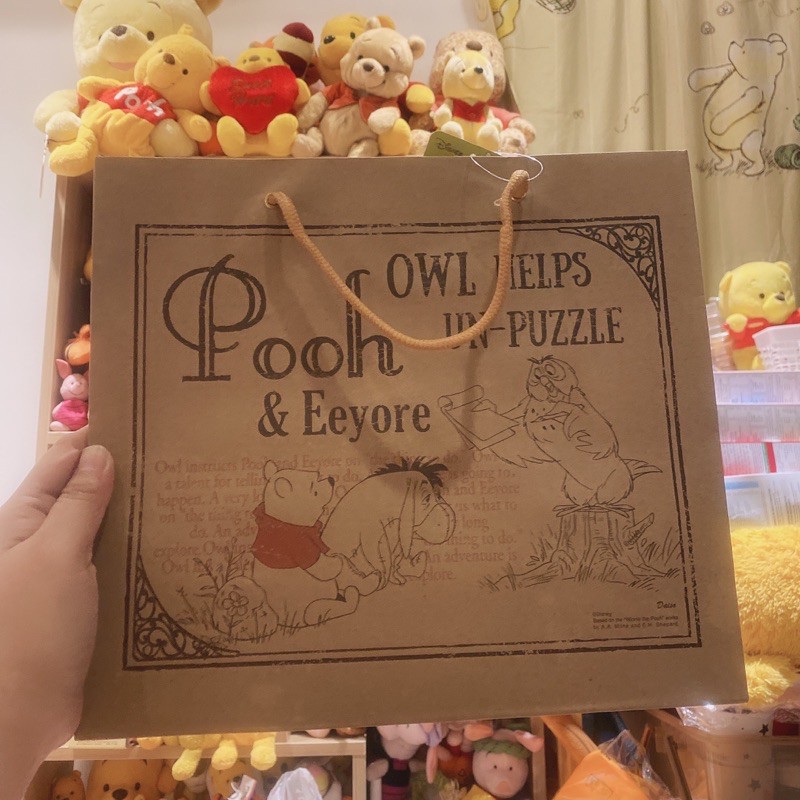Túi giấy kraft gấu Pooh