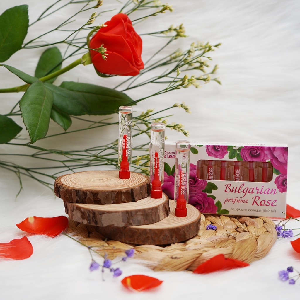 HÀNG NHẬP KHẨU -  Nước hoa tinh dầu hoa hồng Bulgaria thương hiệu Lema, Nước hoa chính hãng set 10 lọ, hương hồng tươi n | Thế Giới Skin Care