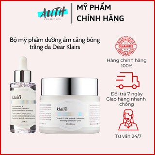 Bộ dưỡng trắng da mờ thâm Dear Klairs Duo Vitamin C - Vitamin E Fullsize Auth Hàn Quốc
