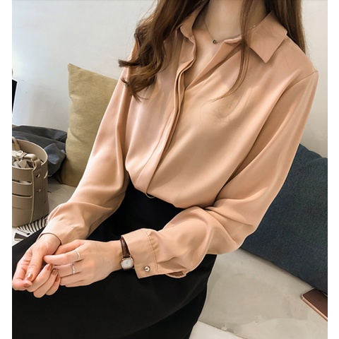 Áo Sơ Mi chiffon Phong Cách Cổ Điển áo sơ mi JL-CX-12