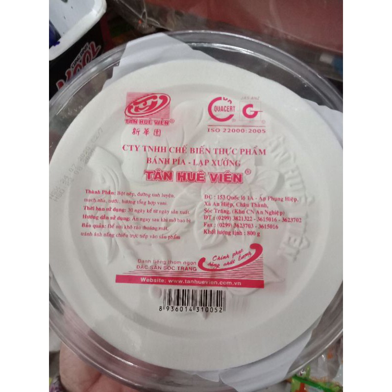 Bánh in Tân Huê viên hộp lớn 800g