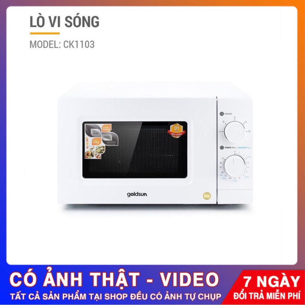 Lò Vi Sóng Cơ Goldsun CK1103 700W – Cơ 20L – Chính Hãng Phân Phối – Bảo Hành 12 tháng