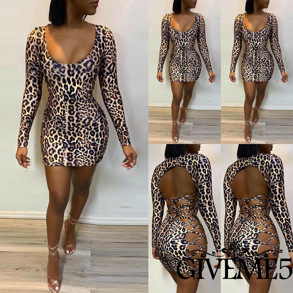 Đầm Hai Dây Ôm Dáng Họa Tiết Da Báo Quyến Rũ Dành Cho Nữ