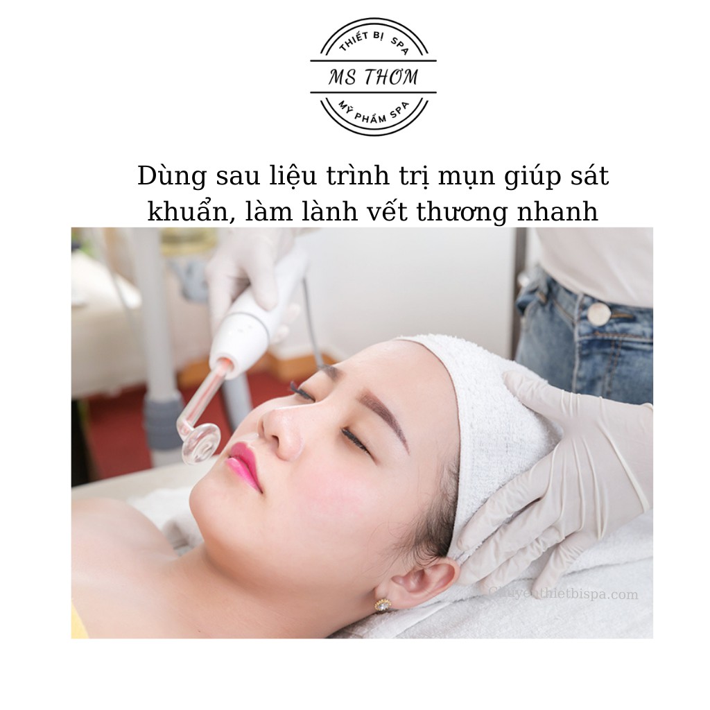 Đầu điện tím tròn to đi mặt bằng thủy tinh dùng để thay cho cho máy 5in1, máy điện tím