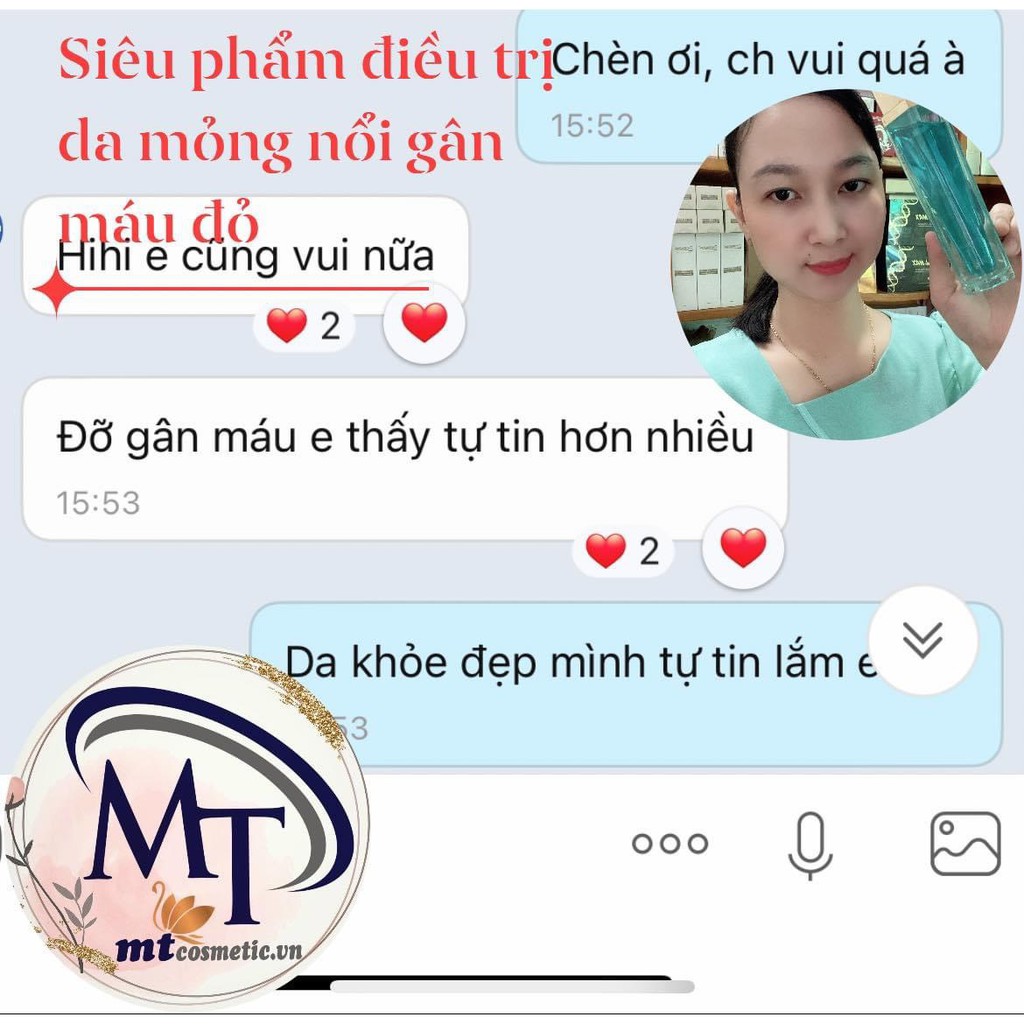 Combo Tảo Trứng Cá Tuyết - Tinh Tảo Băng - Phục Hồi Mô Da - Dày Thành Da - Xóa Tan Gân Máu Đỏ - Phục Hồi Da Mỏng Yếu