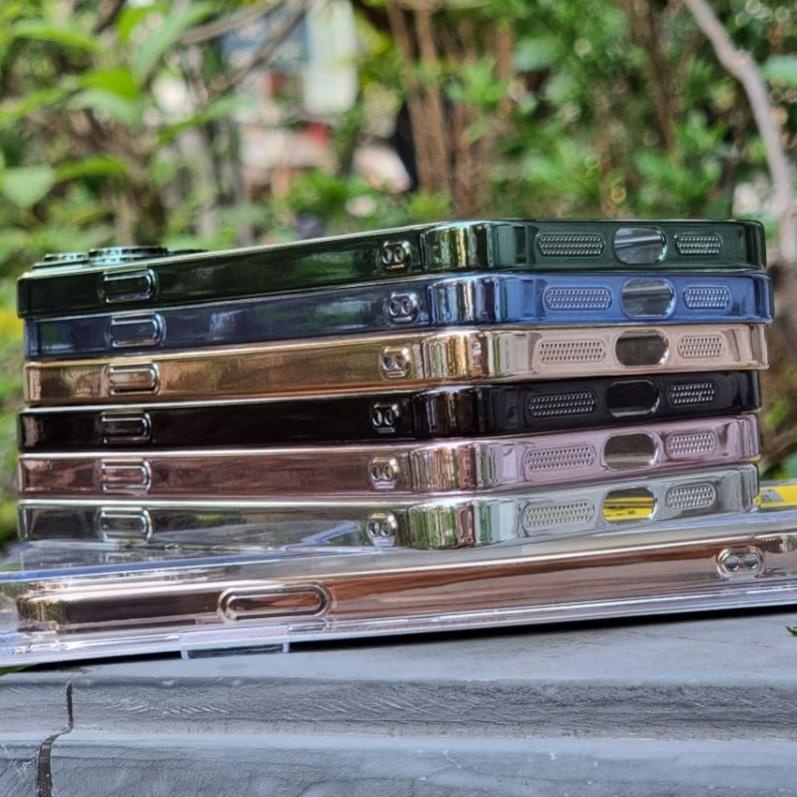 Ốp lưng trong viền màu XM Glimmer cho iPhone 13 , 13 pro , 13 pro max bảo vệ máy