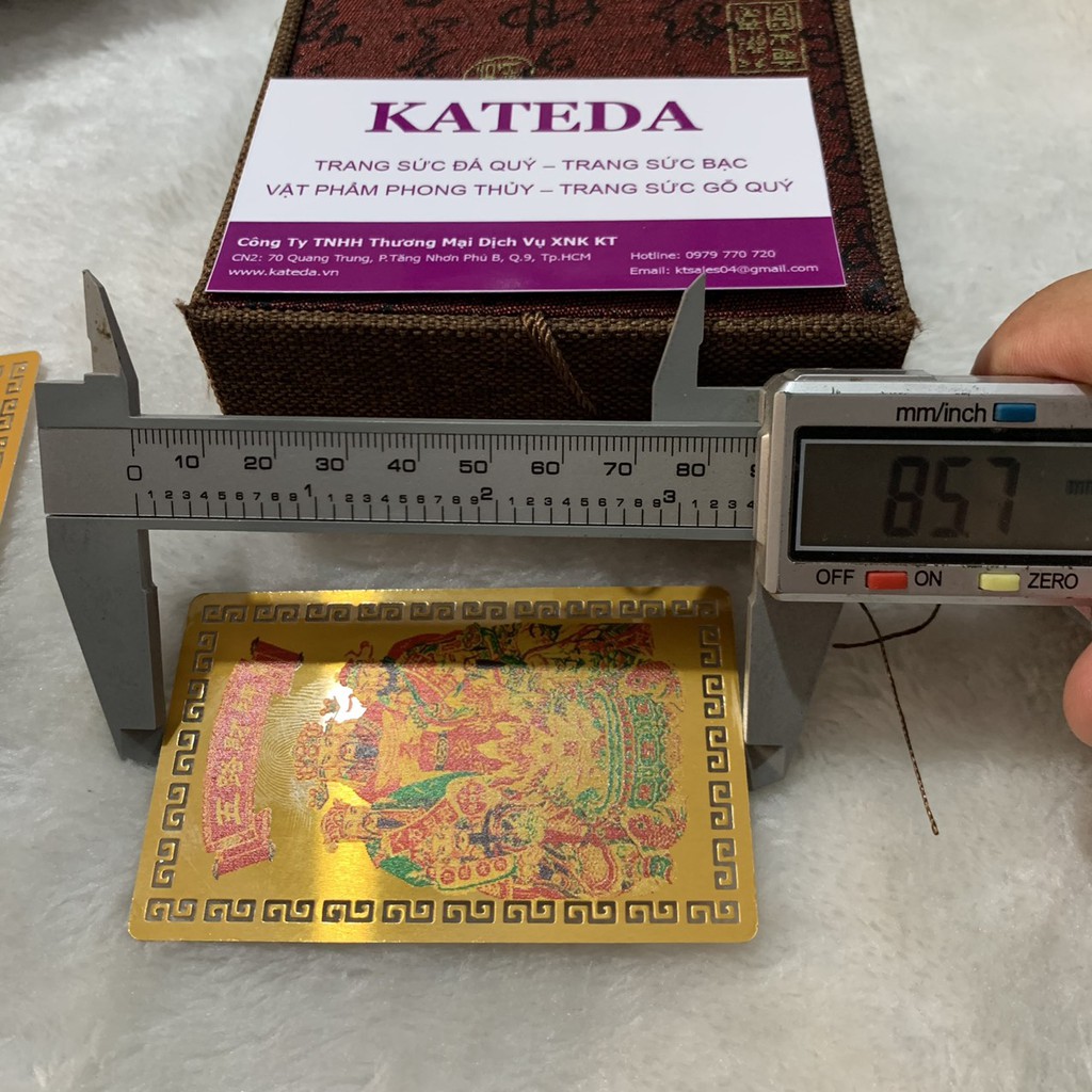 Kim bài ngũ lộ chất liệu đồng thau ( KBNL10 )