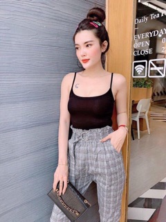 Áo thun 2 dây - cổ tròn Thái Lan