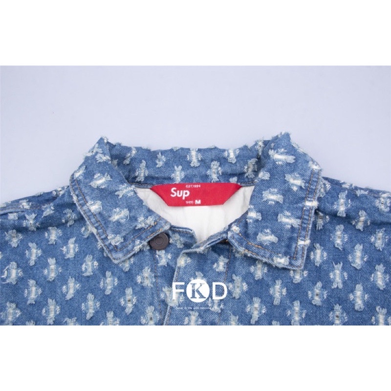 Áo bò Supreme 20SS/  Denim Trucker Jacket Supreme