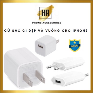 Củ sạc/ cốc sạc C1 loại dẹp và vuông dành cho iphone, giá tốt phukienhuonganh