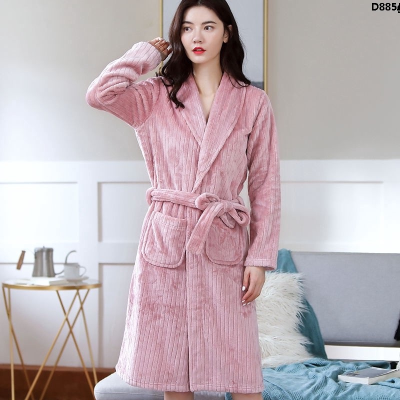 Áo choàng tắm vải bông dày thời trang thu đông cho các cặp đôi | BigBuy360 - bigbuy360.vn
